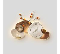 3D Wall Art Decor with Silent Scanning Clock and LED Light,Wall art decor with green plants for Living Room Bedroom Entryway