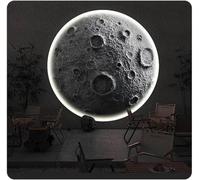 3D Wall Art Decoration and LED Lamps, 3D Three-Dimensional Lunas Wall Lamp