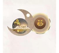 3D Wall Art Decoration and LED Lamps, Wall Sculpture Decorative Lamp Eastern Wall Decoration Chinese Paint Wall Pendant (Color: Gry, Size: 60x40cm)