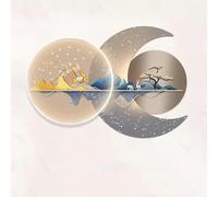 3D Wall Art Decoration and LED Lamps, Wall Sculpture Decorative Lamp Eastern Wall Decoration Chinese Paint Wall Pendant (Color: Gry, Size: 60x40cm)