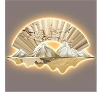 3D Wall Art Decoration, Sculpture Art Mounted On The Wall with LED Light, Wealth Attraction, Wall Decoration, Lamp Paint, Oriental Decoration