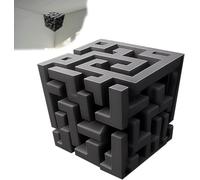 3D Wall Art Optical Illusion Corner Wall Decal, Large Removable Peel and Stick Stereoscopic Cube Sticker, Wall Art That Reshapes Reality, Modern Home Decor for Living Room, Office & Dorm