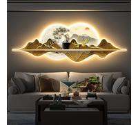 3D Wall Art Wall Decoration Wall Sculpture Wall Decor with LightDecor Wall Sculptures Large Decors s Lighting ModernCreative Landscape Walls Hangin