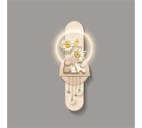 3D wall art with lights LED Illuminated, Imitation Painting, Modern Porch Decoration Painting, Power Supply Sculpture for Living Room, Bedroom(C,31.5x12.6in)