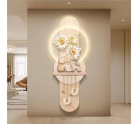 3D wall art with lights LED Illuminated, Imitation Painting, Modern Porch Decoration Painting, Power Supply Sculpture for Living Room, Bedroom(D,39.4x15.7in)