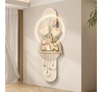 3D wall art with lights LED Illuminated, Imitation Painting, Modern Porch Decoration Painting, Power Supply Sculpture for Living Room, Bedroom(B,39.4x15.7in)