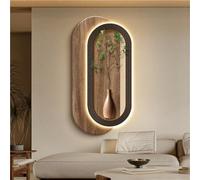 3D wall art with lights Modern Decoration, Minimalist Decorative Painting, Power Supply Lamp Painting, Vision Sculpture for Living Room, Entrance, Hallway(A,39.4x19.7in)