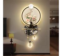 3D wall art with lights Vintage Painting, LED Decor, Power Supply, Living Room Hanging Mural, Creative Landscape Sculptures(A)