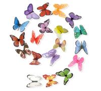 3D Wall Butterflies Stickers 108PCS Butterfly Wall Art, DIY Butterflies Decorations with Gum Removable and Reusable Butterfly Stickers Suitable for Cake Birthday and Room Decoration