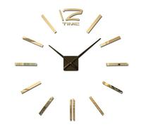 3D Wall Clock - DIY Mirror Sticker Timepiece, Frameless Design | Silent Adhesive Wall Decor For Living Room, Bedroom, Modern Home Decoration