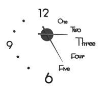 3D Wall Clock Modern Design Home Decor DIY Analog Clock Multi Colours vidaXL