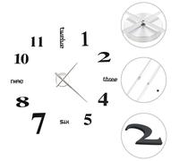 3D Wall Clock Modern Design Home Office Analog Timer Multi Colours vidaXL