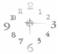 (gold) vidaXL 3D Wall Clock Modern Design XXL Analog Clock Living Room Multi Colours