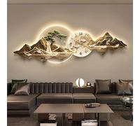 3D Wall Decor with LED Light, Modern Wall Sculpture Art, Plug-in Power for Home and Office Decoration