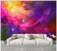 3D Wall Mural 245x175cm Silk Wallpaper Starry Galaxy Elements This Furnished by Photo Picture Wall Covering Murals Home Decorations for Bedrooms Living Room Posters (Non-Self-Adhesive)