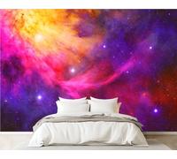 3D Wall Mural 365x254cm Silk Wallpaper Starry Galaxy Elements This Furnished by Photo Picture Wall Covering Murals Home Decorations for Bedrooms Living Room Posters (Non-Self-Adhesive)
