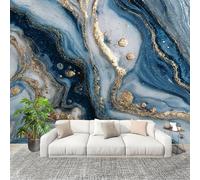 3D Wall Mural Art Wall Decor Removable Wallpaper Marble Fluid Texture Modern Non-Woven Fabrics Easy to Clean Mural Multicolor Murals for Classroom Bathroom Apartment 250x175cm