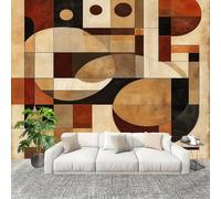 3D Wall Mural Art Wall Decor Removable Wallpaper Modern Abstract Geometric Modern Non-Woven Fabrics Easy to Clean Mural Multicolor Murals for Classroom Bathroom Apartment 250x175cm
