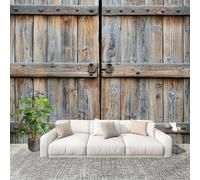 3D Wall Mural Art Wall Decor Removable Wallpaper Retro Old Door Pattern Modern Non-Woven Fabrics Easy to Clean Mural Light-Colored Murals for Classroom Bathroom Apartment 200x140cm
