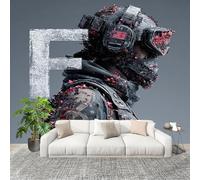 3D Wall Mural Art Wall Decor Removable Wallpaper Special Forces Theme Modern Non-Woven Fabrics Easy to Clean Mural Multicolor Murals for Classroom Bathroom Apartment 350x256cm