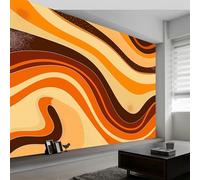 3D Wall Mural Marble Stripe Wave Print Photo Wallpaper, Luxury Non-Woven Wall Mural Decoration Poster Picture Design Modern 250 x 175 cm (W x H) Mural for Living Room Kids Bedroom