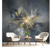 3D Wall Mural Modern Science Fiction Print Photo Wallpaper, Abstract Geometry Light And Shadow Silk Wall Mural Decoration Poster Picture Design 350x256cm (W x H) Mural for Living Room Bedroom