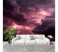 3D Wall Mural Photo Wallpaper Fantasy Lightning Pattern Non-Woven Wall Mural Pink Decoration Poster Picture Modern 250x175 cm Wallpaper for livingroom Kids Bedroom