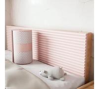 3D Wall Padding Self-Adhesive - Anti-Collision Upholstered Wall Panels for Headboard, Bedroom, Nursery & Home Décor, Peel and Stick Foam Cushion (Pink, 20 * 200CM)