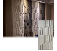 3D Wall Panel Covering, Fluted Textured Slat Wall Cladding for Home Art and Decorative Wainscoting for TV Backdrop and Living Room,