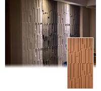 3D Wall Panel Covering, Fluted Textured Slat Wall Cladding for Home Art, Decorative Wainscoting Plate for TV Backdrop and Living Room