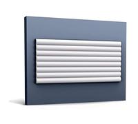 3D wall Panel Orac Decor W110 Modern Hill Wall Panel Deco Element Contemporary Design White 2 m