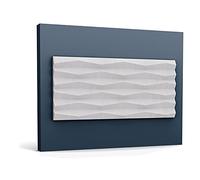 3D Wall Panel Orac Decor W112 Modern Ridge Wall Panel Deco Element Contemporary Design White 2 m