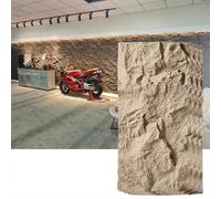 3D Wall Paneling, Artificial Stone Veneer Panels for Indoor/Outdoor, DIY Waterproof PU Texture Wallpaper for Decorative Use