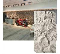 3D Wall Paneling, Artificial Stone Veneer Panels for Indoor/Outdoor, DIY Waterproof PU Texture Wallpaper for Decorative Use
