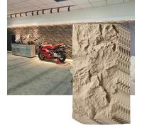 3D Wall Paneling, Artificial Stone Veneer Panels for Indoor/Outdoor, DIY Waterproof PU Texture Wallpaper for Decorative Use