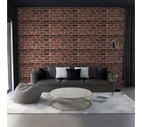 3D Wall Panels Dark Brown Brick EPS Foam 100x50cm 11pcs Waterproof Pack