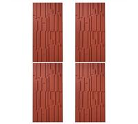 3D Wall Panels Decor, Waterproof PU Cladding Panels with Wood Grain Texture, DIY Wall Art for TV Background and Bathroom