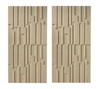 3D Wall Panels Decor, Waterproof PU Cladding Panels with Wood Grain Texture, DIY Wall Art for TV Background and Bathroom