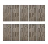 3D Wall Panels Decor, Waterproof PU Cladding Panels with Wood Grain Texture, DIY Wall Art for TV Background and Bathroom
