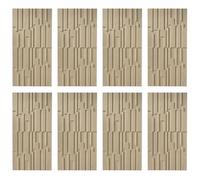 3D Wall Panels Decor, Waterproof PU Cladding Panels with Wood Grain Texture, DIY Wall Art Paneling for TV Background and Bathroom