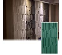 3D Wall Panels, Fluted Textured Wall Covering, Slat Cladding for Home Decor, Decorative Wainscoting for TV Backdrops, Living Room, 8 Pack