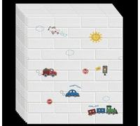 3D Wall Panels Peel and Stick Backsplash, Waterproof Faux Brick Foam Wall Tiles, Self Adhesive Wallpaper for Home Interior Decor,