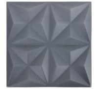 vidaXL 3D Wall Panels 12 Pcs 50X50cm Diamond Black 3 M²