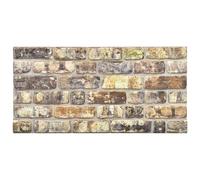 3D Wall Panels with Brick Design EPS DIY Wall Tile Cladding Tile 10 pcs vidaXL