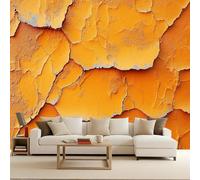 3D Wall Paper for Living Room Arid Land Cracks, Gothic Mural Wallpaper Arid Land Orange 450X315Cm Giant Poster Modern Photomurals Decorative Art Restyling Bedroom Living Room Kids Room UK