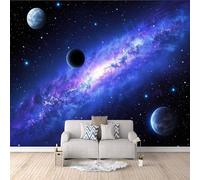 3D Wall Paper for Living Room Colored Space, Mural 3D Modern Universe Nebula 150x105cm Quick DIY Creative Poster Modern Photomurals Giant Backdrop Bedroom Living Room Kids Room