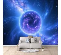 3D Wall Paper for Living Room Space Galaxy, Gothic Bedroom Wallpaper Outer Space Galaxy 300x256cm Modern Photomurals Fashionable Mural Giant Wall Poster Decorative Walls Art