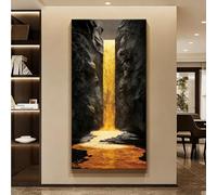 3D Wall Sculpture Painting Decoration, Sandstone Wall Art, 3D Borderless Design, Sandstone Grain Texture, Large Wall Hanging Painting for Home Office Bedroom(A,40 * 80cm)