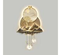 3D Wall Sculptures Hanging Boxes Wall Decoration with LED Light, Entry Hallway Be Modern Landscape Paint ， Home Decoration Works Art Articles Coasts Decorative Lamp
