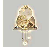 3D Wall Sculptures Hanging Boxes Wall Decoration with LED Light, Entry Hallway Be Modern Landscape Paint ， Home Decoration Works Art Articles Coasts Decorative Lamp